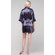 Charcoal Satin Kimono Short Robe-Robemart.com Charcoal Satin Kimono Short Robe-Robemart.com