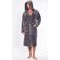 Men's Gray Plush Soft Warm Fleece Bathrobe with Hood, Comfy Men's Robe-Robemart.com Men's Gray Plush Soft Warm Fleece Bathrobe with Hood, Comfy Men's Robe-Robemart.com