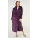 Purple Plush Soft Warm Fleece Womens Robe-Robemart.com