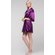 Purple Satin Kimono Short Robe-Robemart.com Purple Satin Kimono Short Robe-Robemart.com