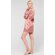 Rose Pink Satin Kimono Short Robe-Robemart.com