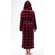 Super Soft Redplaid Plush Hooded Women's Robe-Robemart.com Super Soft Redplaid Plush Hooded Women's Robe-Robemart.com