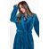 Super Soft Harbor Blue Lightweight Plush Shawl Short Women's Robe-Robemart.com Super Soft Harbor Blue Lightweight Plush Shawl Short Women's Robe-Robemart.com