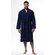 100% Turkish Cotton Navy Blue Terry Kimono Bathrobe-Robemart.com