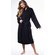 100% Turkish Cotton Black Terry Kimono Bathrobe-Robemart.com 100% Turkish Cotton Black Terry Kimono Bathrobe-Robemart.com