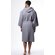 Waffle Hooded Long Robe Square Pattern Gray-Robemart.com Waffle Hooded Long Robe Square Pattern Gray-Robemart.com