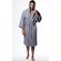 Waffle Hooded Long Robe Square Pattern Gray-Robemart.com Waffle Hooded Long Robe Square Pattern Gray-Robemart.com