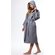 Waffle Hooded Long Robe Square Pattern Gray-Robemart.com Waffle Hooded Long Robe Square Pattern Gray-Robemart.com