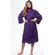 Waffle Kimono Purple Long Robe Square Pattern-Robemart.com Waffle Kimono Purple Long Robe Square Pattern-Robemart.com