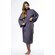 Waffle Kimono Charcoal Long Robe Square Pattern-Robemart.com Waffle Kimono Charcoal Long Robe Square Pattern-Robemart.com