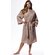 Waffle Kimono Taupe Long Robe Square Pattern-Robemart.com Waffle Kimono Taupe Long Robe Square Pattern-Robemart.com