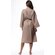 Waffle Kimono Taupe Long Robe Square Pattern-Robemart.com Waffle Kimono Taupe Long Robe Square Pattern-Robemart.com