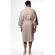 Waffle Kimono Taupe Long Robe Square Pattern-Robemart.com Waffle Kimono Taupe Long Robe Square Pattern-Robemart.com