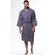 Waffle Kimono Charcoal Long Robe Square Pattern-Robemart.com Waffle Kimono Charcoal Long Robe Square Pattern-Robemart.com