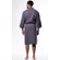 Waffle Kimono Charcoal Long Robe Square Pattern-Robemart.com Waffle Kimono Charcoal Long Robe Square Pattern-Robemart.com