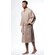 Waffle Kimono Taupe Long Robe Square Pattern-Robemart.com Waffle Kimono Taupe Long Robe Square Pattern-Robemart.com