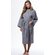 Waffle Kimono Gray Long Robe Square Pattern-Robemart.com Waffle Kimono Gray Long Robe Square Pattern-Robemart.com