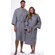 Waffle Kimono Gray Long Robe Square Pattern-Robemart.com Waffle Kimono Gray Long Robe Square Pattern-Robemart.com