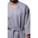 Waffle Kimono Gray Long Robe Square Pattern-Robemart.com