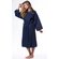 Waffle Kimono Navy Blue Long Robe Square Pattern-Robemart.com Waffle Kimono Navy Blue Long Robe Square Pattern-Robemart.com