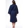 Waffle Kimono Navy Blue Long Robe Square Pattern-Robemart.com Waffle Kimono Navy Blue Long Robe Square Pattern-Robemart.com