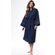 Waffle Shawl Long Robe Square Pattern Navy Blue-Robemart.com Waffle Shawl Long Robe Square Pattern Navy Blue-Robemart.com