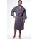 Waffle Shawl Long Robe Square Pattern Charcoal Gray-Robemart.com Waffle Shawl Long Robe Square Pattern Charcoal Gray-Robemart.com