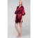 Wine Red Satin Kimono Short Robe-Robemart.com Wine Red Satin Kimono Short Robe-Robemart.com