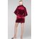 Wine Red Satin Kimono Short Robe-Robemart.com Wine Red Satin Kimono Short Robe-Robemart.com