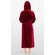 Super Soft Burgundy Plush Hooded Women's Robe-Robemart.com