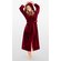 Super Soft Burgundy Plush Hooded Women's Robe-Robemart.com