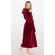Super Soft Burgundy Plush Hooded Women's Robe-Robemart.com