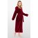 Super Soft Burgundy Plush Hooded Women's Robe-Robemart.com