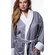 Luxury Microfiber Plush Lined Robe Gray-Robemart.com Luxury Microfiber Plush Lined Robe Gray-Robemart.com