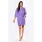 Waffle Kimono Lavender Short Robe Square Pattern-Robemart.com