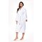 100% Turkish Cotton White Shawl Terry Bathrobe-Robemart.com