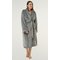 Gray Super Soft Tahoe Microfleece Shawl Collar Robe-Robemart.com