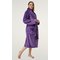 Purple Super Soft Tahoe Microfleece Shawl Collar Robe-Robemart.com