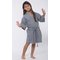 Gray Waffle Kimono Kid's Robe-Robemart.com