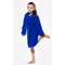 100% Turkish Cotton Royal Blue Hooded Terry Kid's Bathrobe-Robemart.com