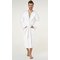 100% Turkish Cotton White Heavy Weight Hooded Terry Bathrobe-Robemart.com