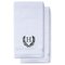 Charcoal Gray Initial Premium Hand Towel Roman 16 X 30 Inch, Set of 2-Robemart.com