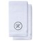 Charcoal Gray Initial Premium Hand Towel Script 16 X 30 Inch, Set of 2-Robemart.com