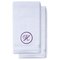Purple Initial Premium Hand Towel Script 16 X 30 Inch, Set of 2-Robemart.com
