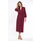 Cotton Burgundy Knit Kimono Robe Final Sale-Robemart.com