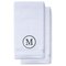 Charcoal Gray Initial Premium Hand Towel Classic 16 X 30 Inch, Set of 2-Robemart.com