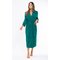 Cotton Dark Green Knit Kimono Robe Final Sale-Robemart.com