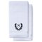 Navy Blue Initial Premium Hand Towel Roman 16 X 30 Inch, Set of 2-Robemart.com