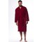100% Turkish Cotton Wine Red Terry Kimono Bathrobe-Robemart.com