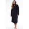 100% Turkish Cotton Black Terry Kimono Bathrobe-Robemart.com